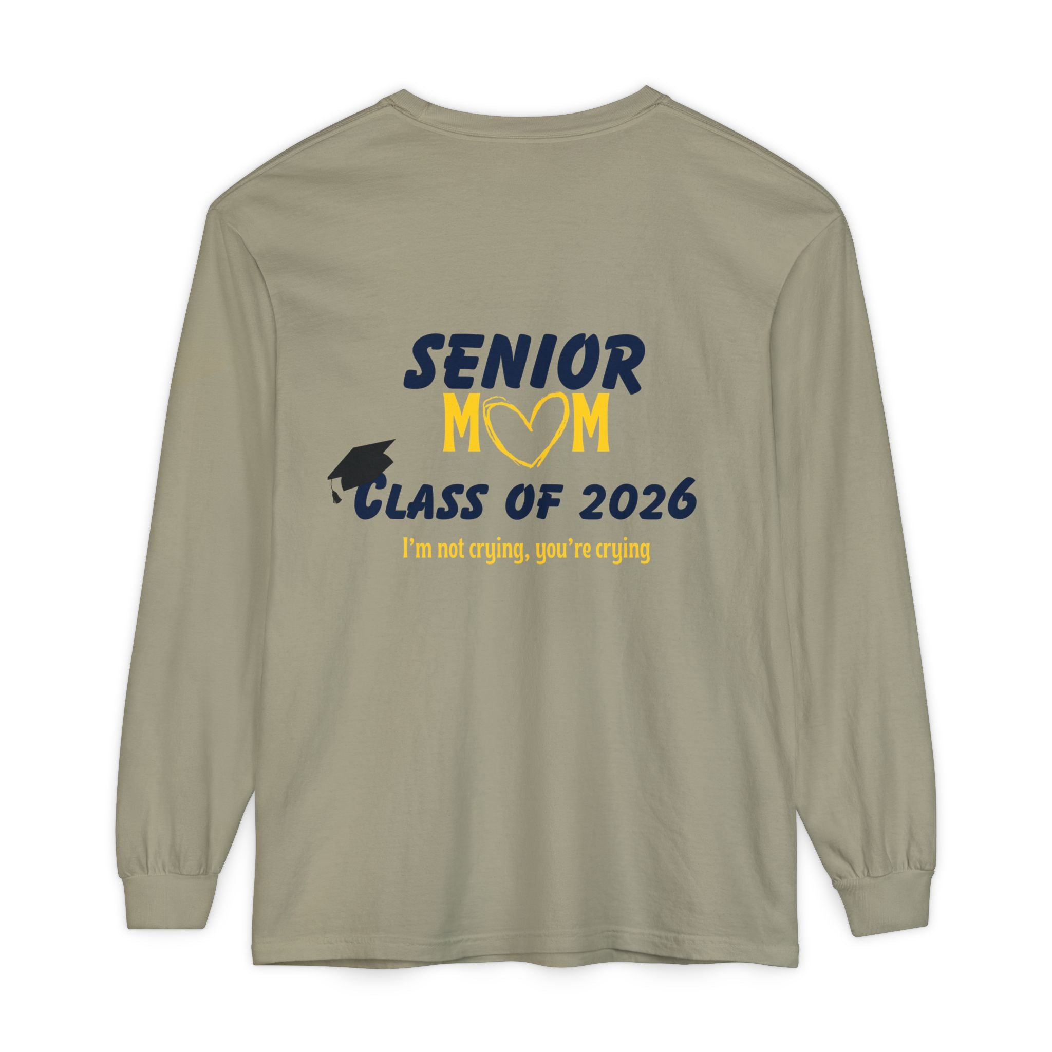 Senior Mom Class Of (2026) Customizable Gift for Mom, Long Sleeve Tee, Parent School Spirit Shirt, Personalized Mother Tee