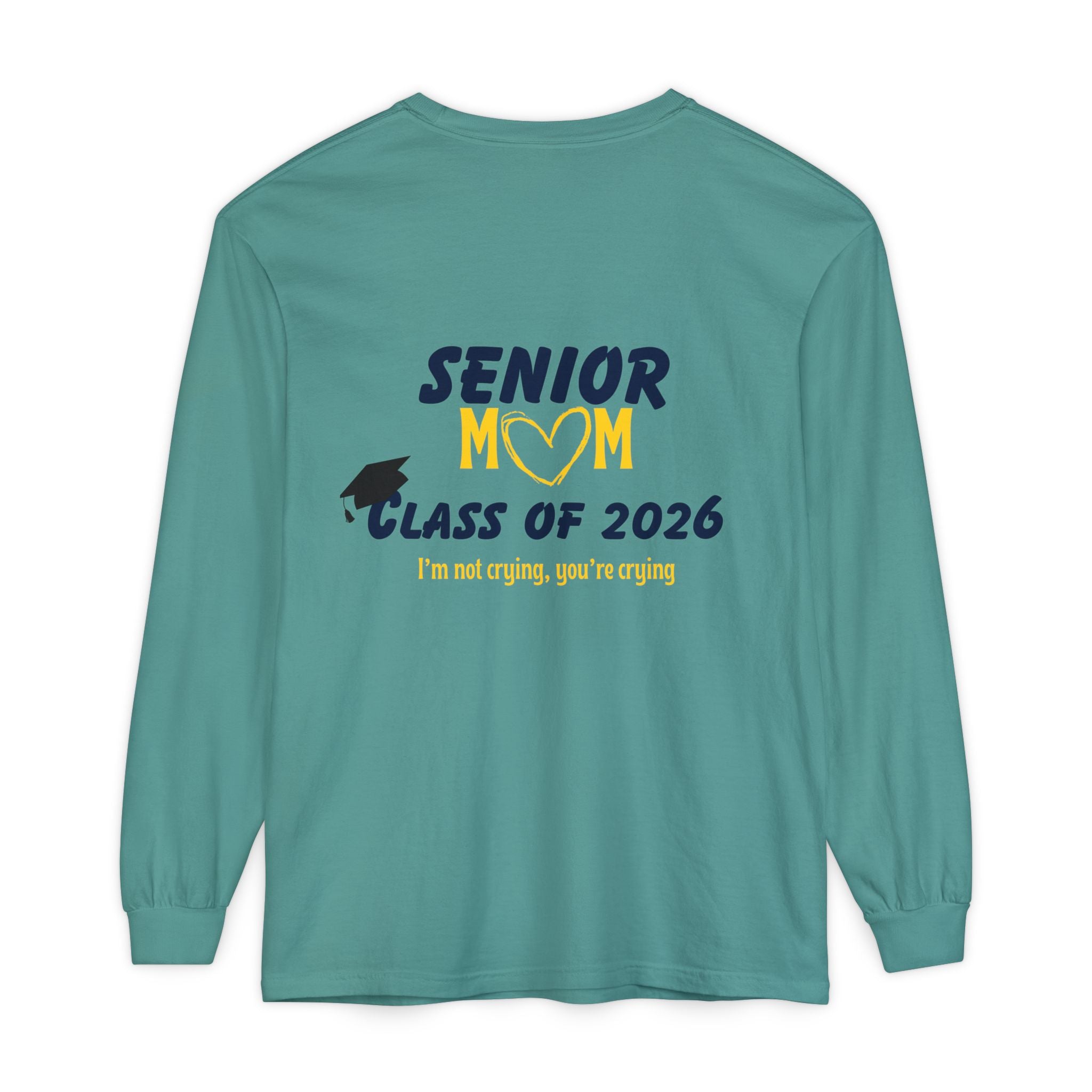 Senior Mom Class Of (2026) Customizable Gift for Mom, Long Sleeve Tee, Parent School Spirit Shirt, Personalized Mother Tee