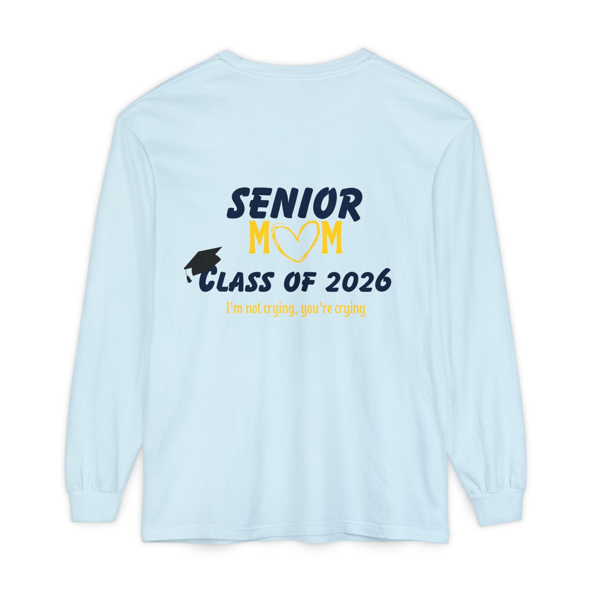 Senior Mom Class Of (2026) Customizable Gift for Mom, Long Sleeve Tee, Parent School Spirit Shirt, Personalized Mother Tee